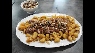 filet mignon de porc aux champignons et pomme de terre [upl. by Ahsikad55]