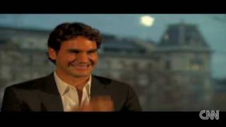 Rogere Federer laughing to death at tv interview [upl. by Buehrer139]