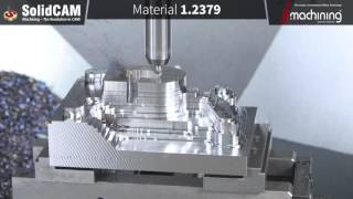 Manufacturing of a 3D Mold with iMachining [upl. by Cornwell]