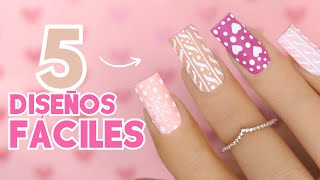 5 diseños CREATIVOS de UÑAS para INVIERNO ❄️⛄️ [upl. by Driscoll229]