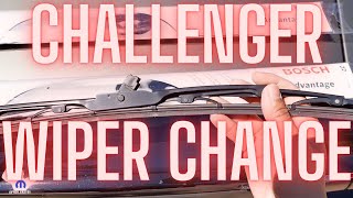 change windshield wiper blades dodge challenger [upl. by Suiramad]