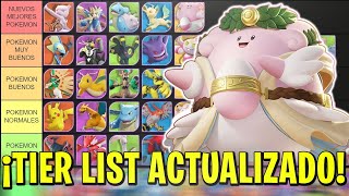 ✨ NUEVOS MEJORES POKEMON TIER LIST RANKED MASTER en POKEMON UNITE ACTUALIZACION TIER LIST ✨ [upl. by Sitoiyanap700]