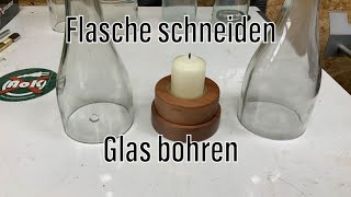 Wie man eine Flasche schneidet und ein Loch rein bohrt 💥 [upl. by Ck]