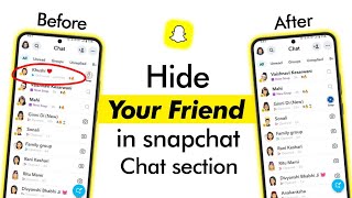 Hide chat on snapchat without deleting message  Snapchat me chat section se profile hide kaise kare [upl. by Stalker]