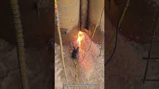 Use Flame Cutting Equipment To Cut CT Buckle Of Steel Pipe Piles Underwater [upl. by Pergrim]