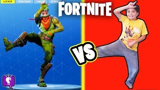 HobbyKids VS FORTNITE DANCE Who Wins This Challenge [upl. by Ayotl]