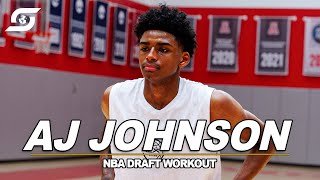 AJ Johnson NBA Draft Workout  Exclusive [upl. by Coletta]