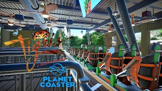 Tigris  Back POV  Busch Gardens Tampa Planet Coaster [upl. by Mariquilla]