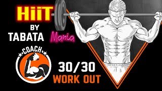 HiiT Workout Music 3030 w TIMER by TABATAMANIA [upl. by Erelia]