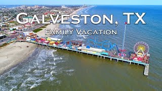 GALVESTON ISLAND TEXAS  Family Vacation Travel Video  Sony A6500 [upl. by Lussi]