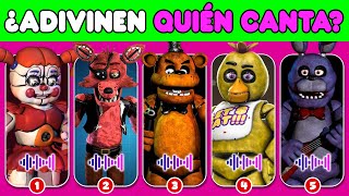 FNAF 🐻 Adivina Quien Canta 🐻🎩 Freddy Fazbear Foxy Chica Bonnie BalloraCircus Baby Canción FNAF [upl. by Iliak852]