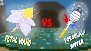 Petal Wand Vs Porcelain Dipper Roblox Bee Swarm Simulator [upl. by Piscatelli]