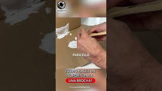 🔴 Como hacer un soporte para una brocha y no dejar todo sucio o pintado [upl. by Rochus]