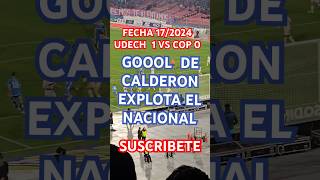 UDECH 1 VS COP 0 FECHA 172024 48’ GOL DE CALDERON EXPLOTA EL NACIONALudechile lau losdeabajo [upl. by Gervais]