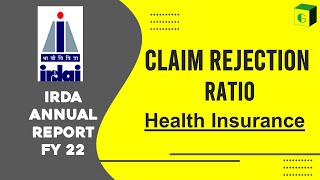 Claim Repudiation Ratio IRDA [upl. by Ffirahs]