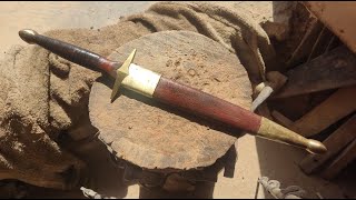 Making scabbard to my beautiful dagger [upl. by Iden]