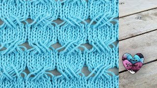 Point turquoise croisé tricot [upl. by Jesselyn]