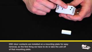 Tech Tips Video Replacing a Battery in a DSC WS4945 Wireless Door Contact [upl. by Nahsar537]