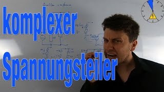 komplexer Spannungsteiler  komplexe Wechselstromrechnung [upl. by Mansur88]