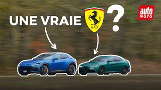 Ferrari Purosangue x Alfa Giulia Quadrifoglio  une Ferrari peut en cacher une autre [upl. by Lundell]