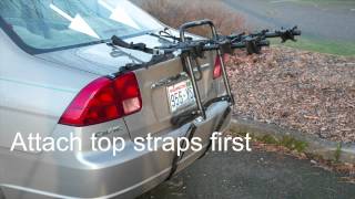 TrunkRack 3 Bike Rack for Sedans by Advantage SportsRack [upl. by Lyrac525]