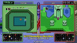 Crosskeys Completionist Dec 06 2024 ALTTP Randomizer Daily Race Part 2 [upl. by Nivert]