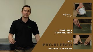 Wie repariere ich ein Loch in einer PVCTeichfolie Florian zeigt wie´s geht [upl. by Ahtrim]