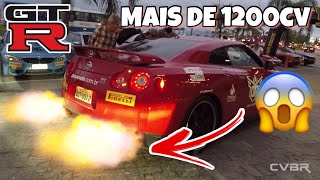 GTR DE 1260 CV CUSPINDO FOGO PELO ESCAPAMENTO BACKFIRE [upl. by Nnylakcaj]