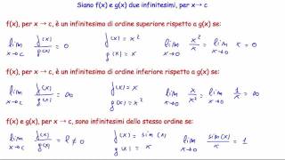 Definizione di infinitesimo e confronto tra infinitesimi [upl. by Allissa800]