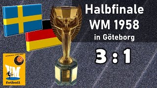 19580624 Schweden  BR Deutschland 31 WM 1958 Halbfinale komplette RadioÜbertragung [upl. by Nida]