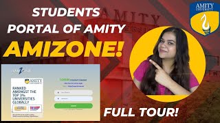 Students Portal Of Amity University Amizone Tour  Must Watch 😲⚠️ [upl. by Nerred]