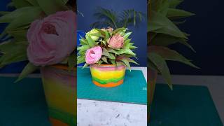 প্লাস্টিক জিনিস রং করার 3 unique Tricks😱😱 diy shorts craft art [upl. by Auqinimod]