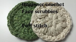 Ophelia Talks about Face Scrubbies in Puff stitch [upl. by Nallaf]