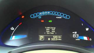 Nissan LEAF startup sequence [upl. by Adnwahsat460]