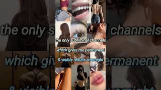 subliminal channels that gives permanent results overnightsubliminalchannelssublime asmrsubs [upl. by Isaiah]