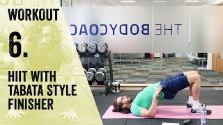 Workout 6  Tabatastyle HIIT  The Body Coach Beginner Workout Series [upl. by Velvet]