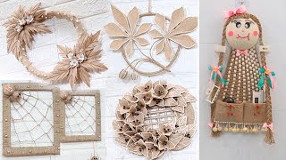 10 Jute Wall Hanging Craft Ideas  Best Compilation  Jute Decor [upl. by Aimaj]