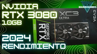 NVIDIA RTX 3080 10gb VRAM máximo rendimiento en 10 juegos  A prueba en 2024 [upl. by Atiluap]