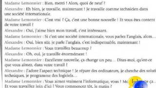 dialogue français chapitre 3  Alexandre travaille [upl. by Naujal571]