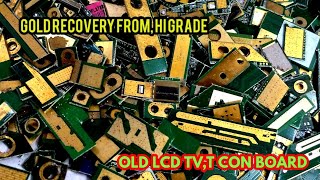 Gold Recovery FromLCD TV T Con BoardVery Old Model Tv T Con BoardHow Much GoldT Con Board [upl. by Jauch]