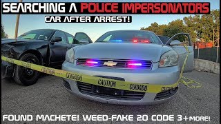 Searching A Police Impersonators Chevy Impala after Arrest Crown Rick Auto [upl. by Uria459]