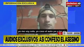 Femicidio en Tigre estos son los audios donde el asesino confiesa el crimen [upl. by Ailime]