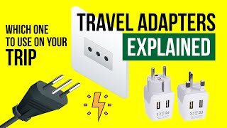 TRAVEL ADAPTERS and Power PLUGS explained  World Travel Tips [upl. by Aralk]