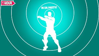 Fortnite IN DA PARTY Dance 1 Hour Version J Balvin  In Da Getto [upl. by Ronen]