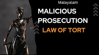 Malicious Prosecution  Law of Tort [upl. by Fonda357]