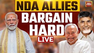 LIVE Chandrababu Naidu amp Nitish Ready Their List Of Demands  NDA Key Meeting  India Today [upl. by Rico]