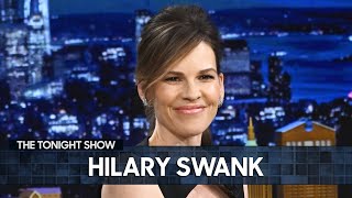 Hilary Swank Gifts Jimmy an ABBA Vinyl and Talks Ordinary Angels with Alan Ritchson Extended [upl. by Bekah166]