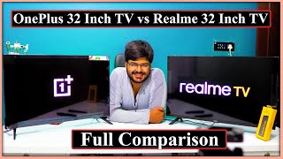 OnePlus VS Realme 32 Inch Smart Android LED TV Full Comparison In Detail [upl. by Aneetsirk]