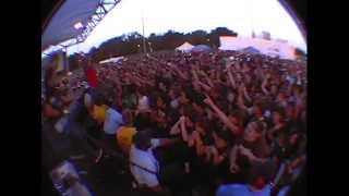 Underoath  Warped tour fullerton CA 20040702 security guard fight [upl. by Thornie]