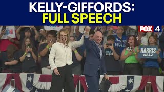 Mark Kelly Gabby Giffords at Arizona Kamala Harris rally FULL SPEECH [upl. by Htrowslle]